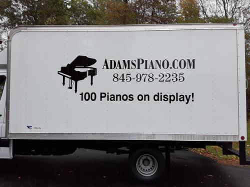 High performance vinyl graphics truck lettering